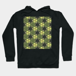 Rainforest Kiwi Kalmness Leaves Pattern Hoodie